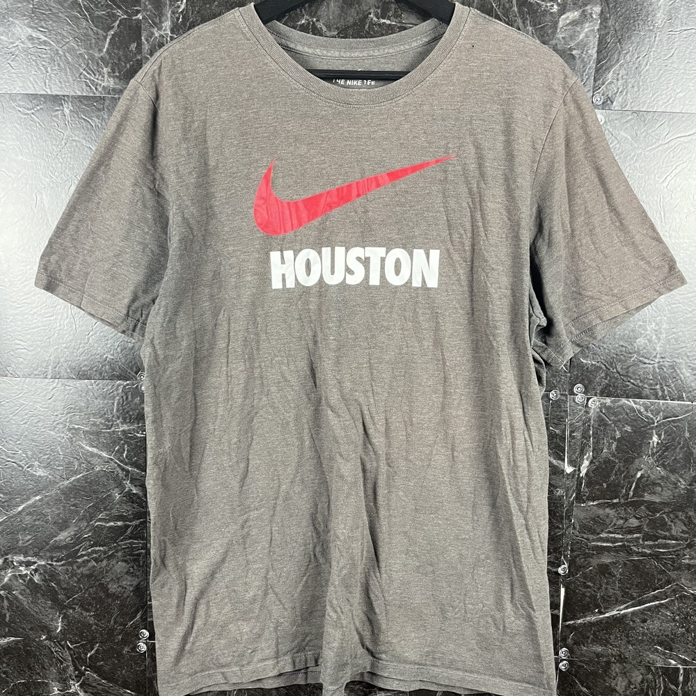Nike Men's Grey Houston Retro Tech Shirt Fits Medium
